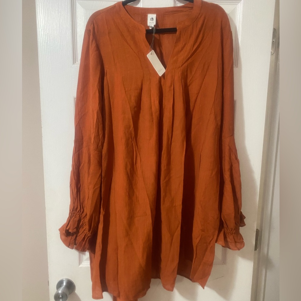NWT Orange Plus size boutique dress. 3x